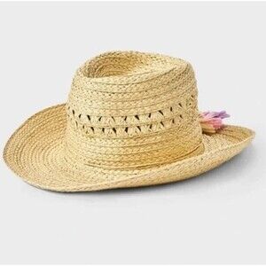 Art Class Kids Straw Hat with Tassels